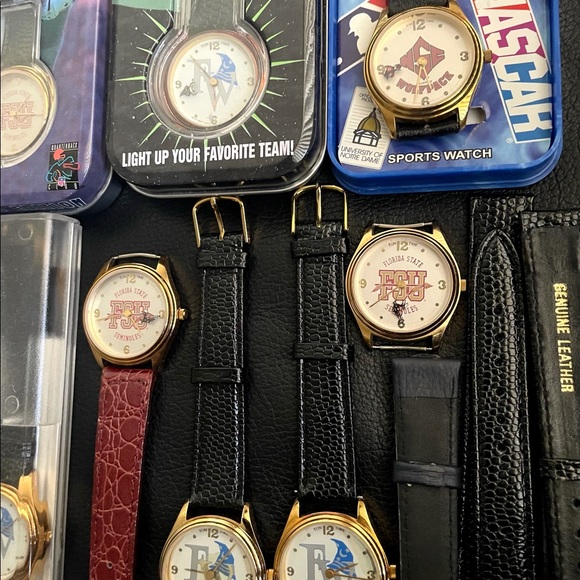 Lot of 10 Sun Time College Sports Watches